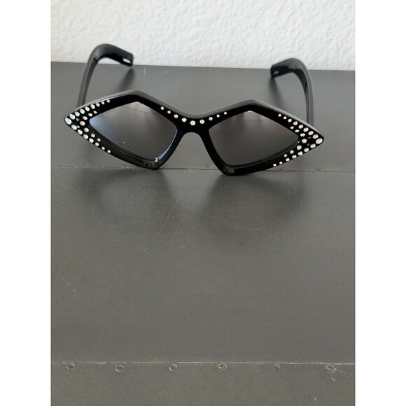 GUCCI GG0496S Hollywood Black Crystal Diamond Fashion Retro Sunglasses 004 main image 9